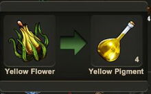 Creativerse yellow flower pigment