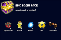 Epic login chest contents