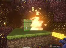 Creativerse shredded leaves on the lava layer R39