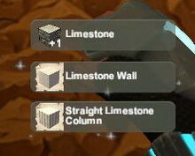 Creativerse unlock R22 Limestone Limestone Wall Column