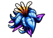 Blue flower without background