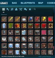 Creativerse crafting menu 2019 Februar 28th 16