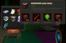 Creativerse Hardened Lava Wall Thing43848