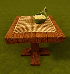 Bone broth on placemat