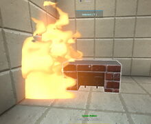 Creativerse red brick fireplace sets flammable material ablaze 2018-12-21 22-44-58-05