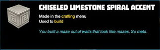 Creativerse tooltips R40 095 limestone blocks crafted