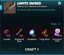 Creativerse sword crafting recipe 83