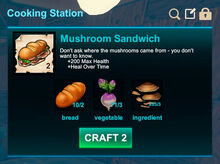 Cooking station-Sandwich-Mushroom sandwich-R50