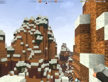 Creativerse Canyons snowy and green001