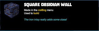 Creativerse tooltips R40 061 obsidian blocks crafted