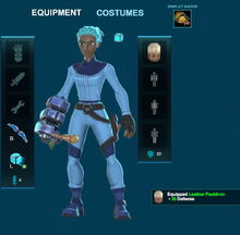 Creativerse leather pauldron 2018-08-26 11-57-56-840 armor on doll