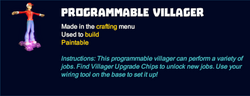 Programmable villager desc