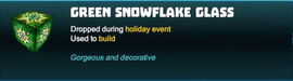 Creativerse green snowflake glass 2018-12-21 22-24-36-42