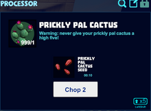 Prickly pal cactus processor