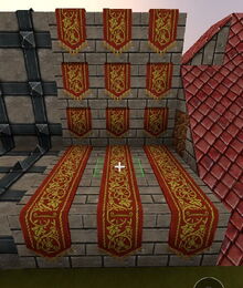 Creativerse R41 colossal castle Medieval Banner Wall2