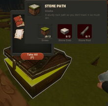 Creativerse Stone Path Wood Chest444