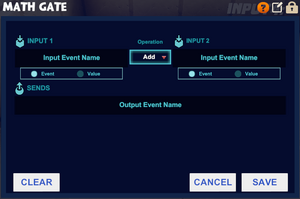 Math gate wiring ui