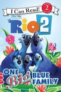 I Can Read level 2 Rio 2 One Big Blu Family - paper back