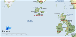 Drake islands situation map