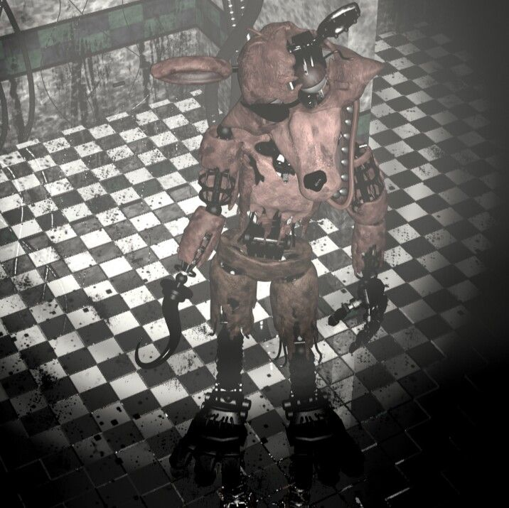 Solve FNAF 2- Withered Foxy jigsaw puzzle online with 54 pieces