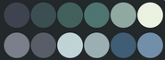 Colval's primary color palette