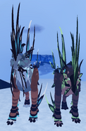 Custom Gigantism (left) and normal (right) Gloracus