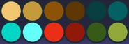 Dabaemura's primary color palette