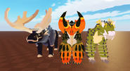Redesign Koryser's size compared to Therolachus and its old model