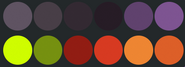 Apofuex's primary color palette