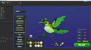 Kiiwin in the Legacy menu