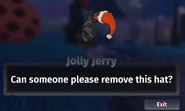 Jolly Jerry's message 3, in-game