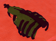 Coniferon's carcass in Legacy features green flesh and brown bones