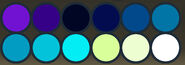 Zethines' primary color palette