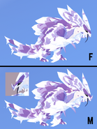 Dimorphism between male and female Frigilinx