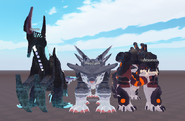 Size comparison with Sana'ata and Arsonos, front view