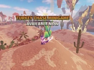Mylo at the Turkey Chase mini-game area at the Desert.