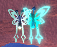 Dwarfism default (left) and custom regular Glimmer (right) Flickaflie, from above