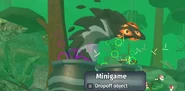 The minigame after submitting an item