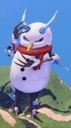 Winter Boss Weak Mode with arms covering face