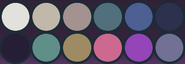 Glysgadota's primary color palette