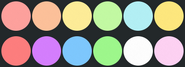 Cottol's secondary color palette