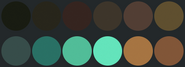 Oxidaizen's primary color palette