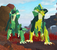 Custom Dwarfism (left) and normal (right) Yama'tu