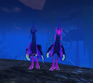 Custom Gigantism male Brequewk (right) next to custom Headless Brequewk (left)