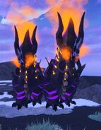 Custom dwarfism (left) and normal ault (right) Iztajuatl