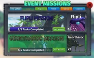 Event Missions menu during part 3