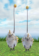 Dwarfism Puffwump (right) next to Regular Puffwump (left)