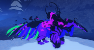 Bewitched female Aseliorus in-game at night