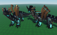 Rigged male (left) and female (right) models
