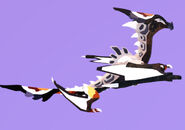Old Glow Tail Pterolythux; note that the thumbs, thighs, and feet also glow